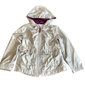 Cat & Jack | Metallic Silver Windbreaker Jacket